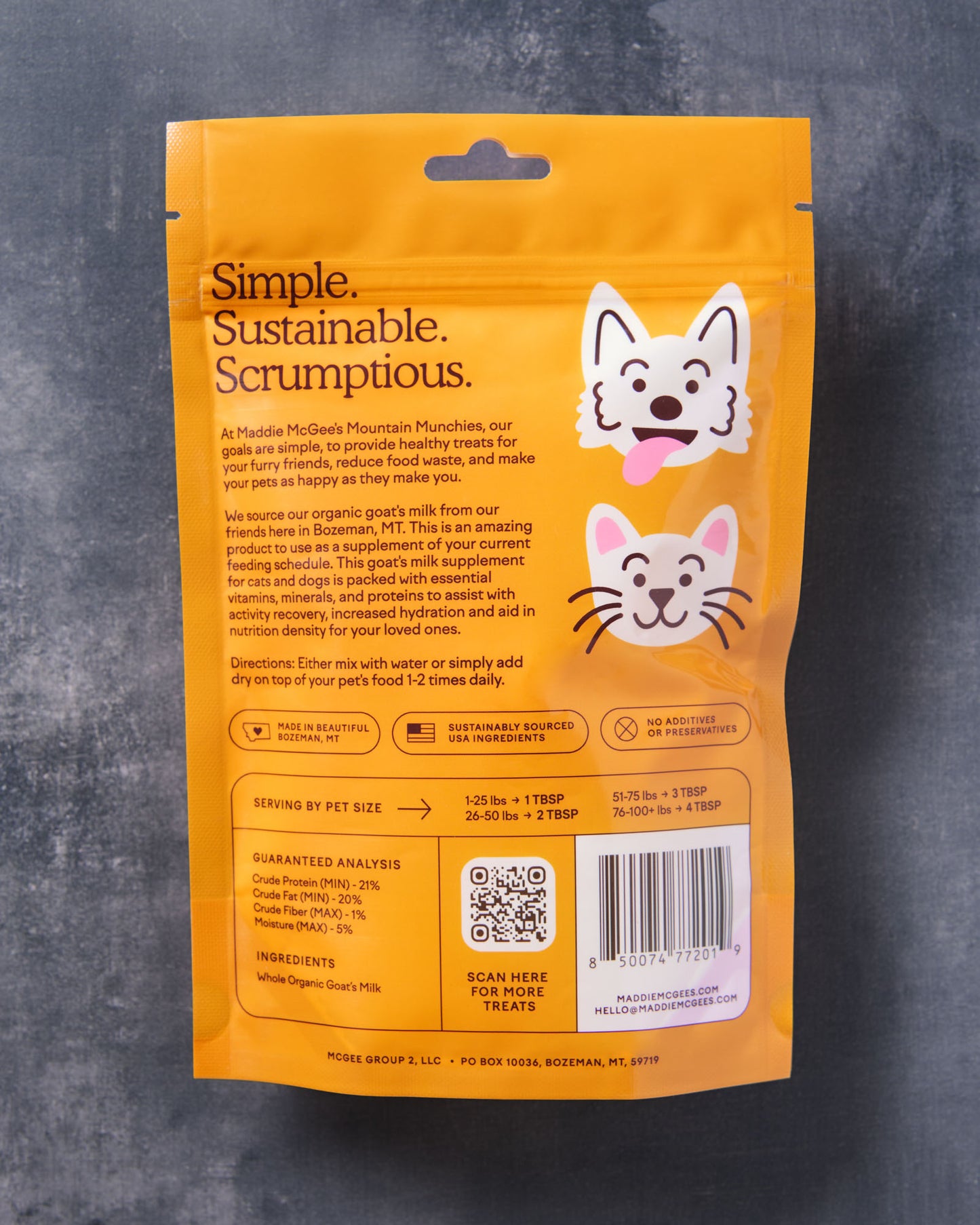 Organic Goat's Milk Supplement